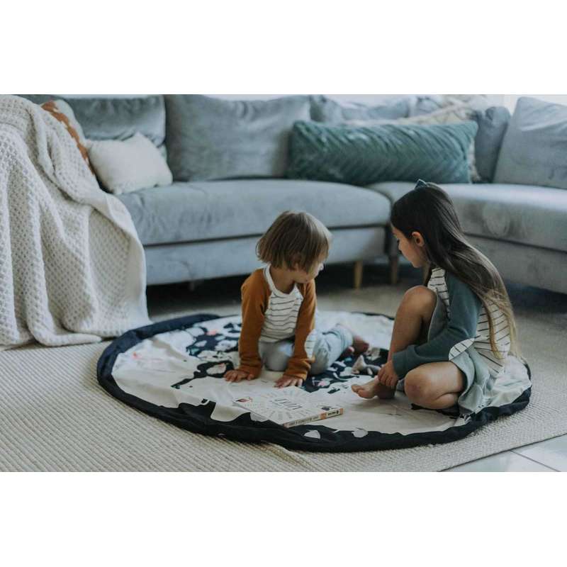 Play & Go Tapis de rangement 2-en-1 / Tapis de jeu - Carte du monde 