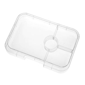 Yumbox Taca do serwowania - Taca tapas - 4 komory - Przezroczysta 