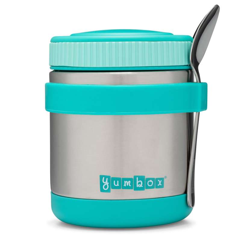 Yumbox Zuppa Thermal Food Container with Spoon - 415 ml. - Caicos Aqua 