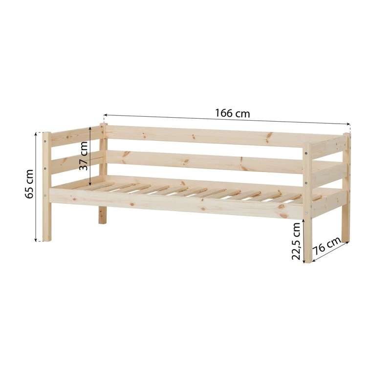 Hoppekids ECO Comfort - Младежко легло - 70x160 см. - Натурално 