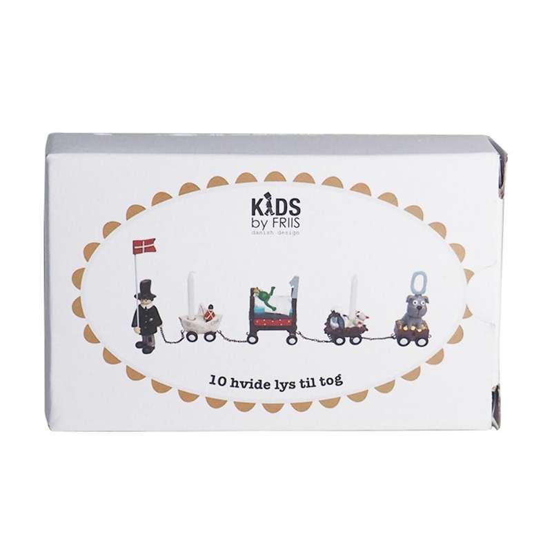 Kids by Friis Birthday candles for train - white 