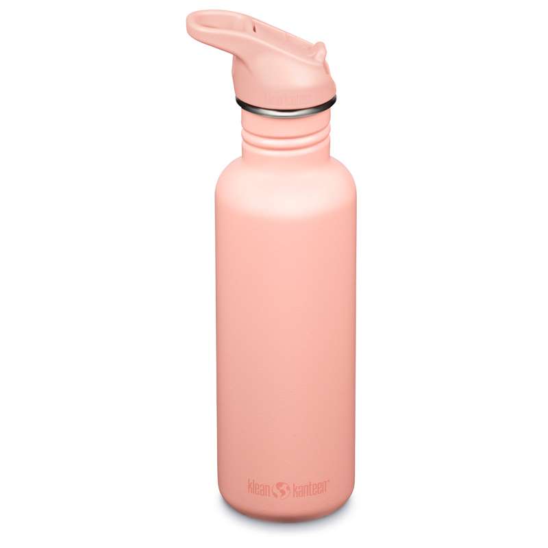Klean Kanteen Classic Steklenica za pitje - Flip/Seal SportCap - 800ml - Breskova parfait 