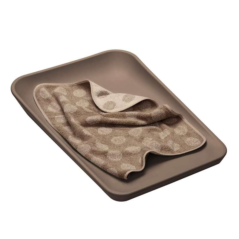 Leander Tops pour matelas à langer - Dots - Biologique - Mocca 