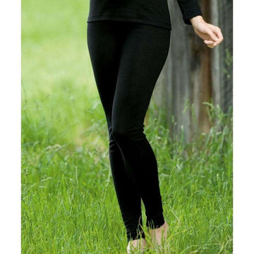 Engel Natur Leggings for Women - Wool/Silk - Black 