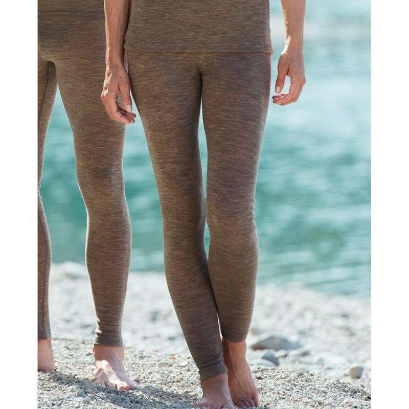 Engel Natur Leggings for Women - Wool/Silk - Walnut 