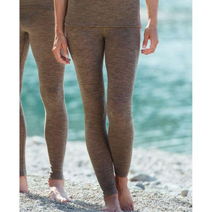 Engel Natur Leggings for Kvinner - Ull/Silke - Valnøtt 