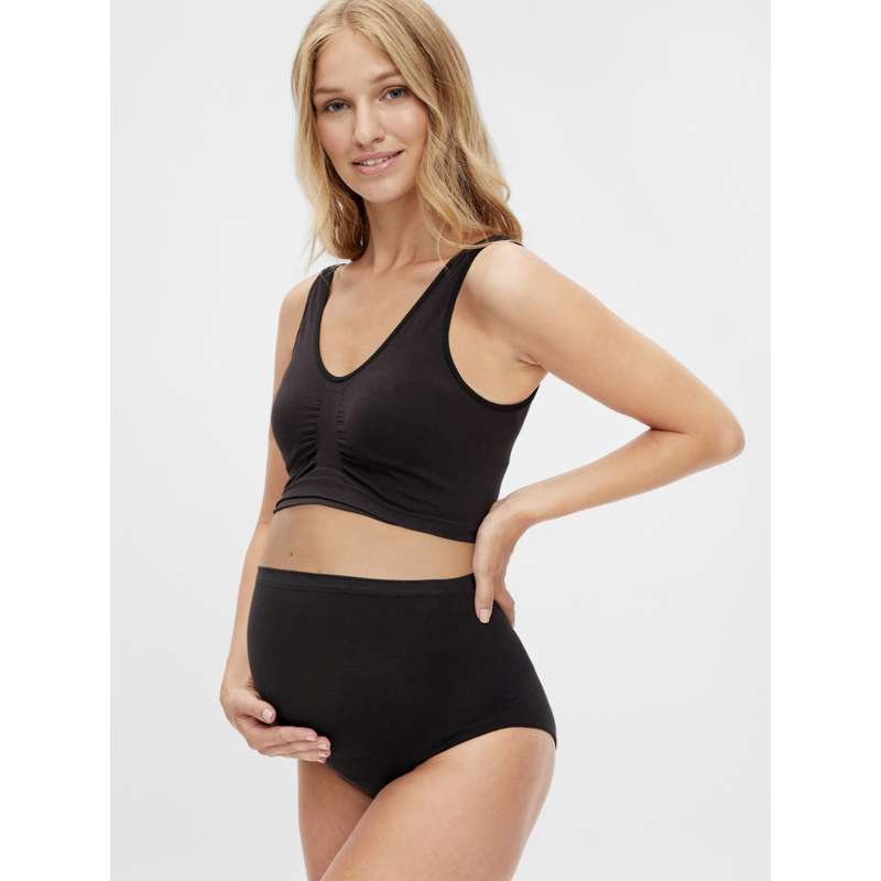 Mamalicious MLHEAL Culottes de grossesse - paquet de 2 - Noir 