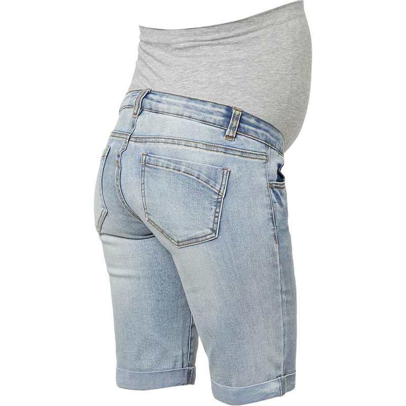 Mamalicious Marbella Slimfit Bermuda Venteshorts - Denimkék 