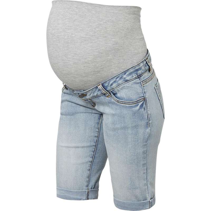 Mamalicious Marbella Slimfit Bermuda pantalones cortos de venta - Azul denim 