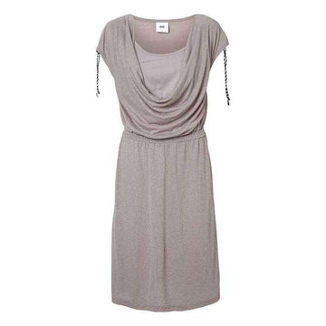 Mamalicious Twisty Jersey Waiting Dress - Grey Melange 