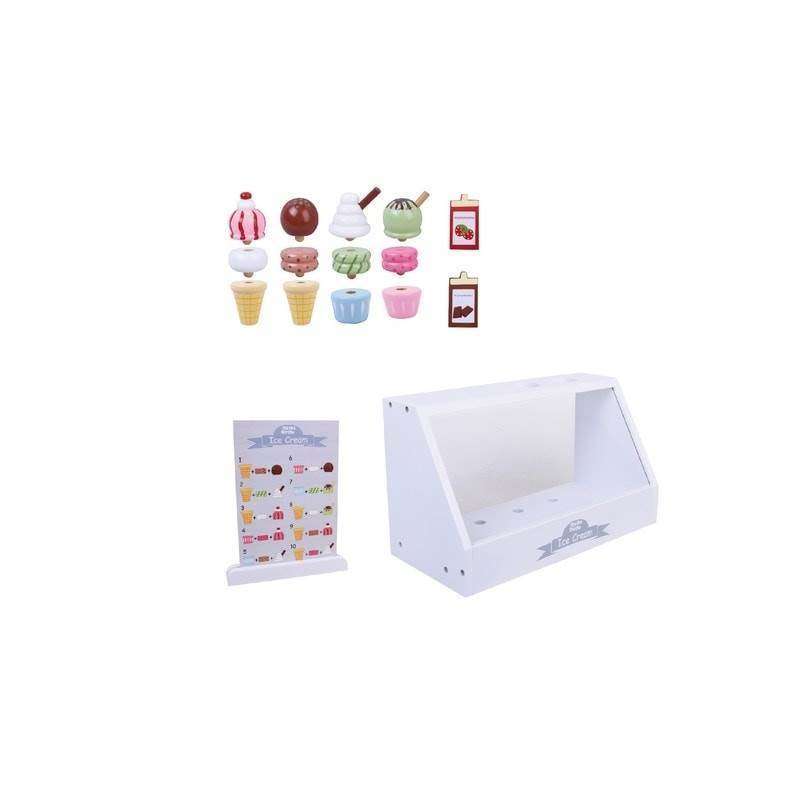 MaMaMeMo Wooden icebox with accessories 