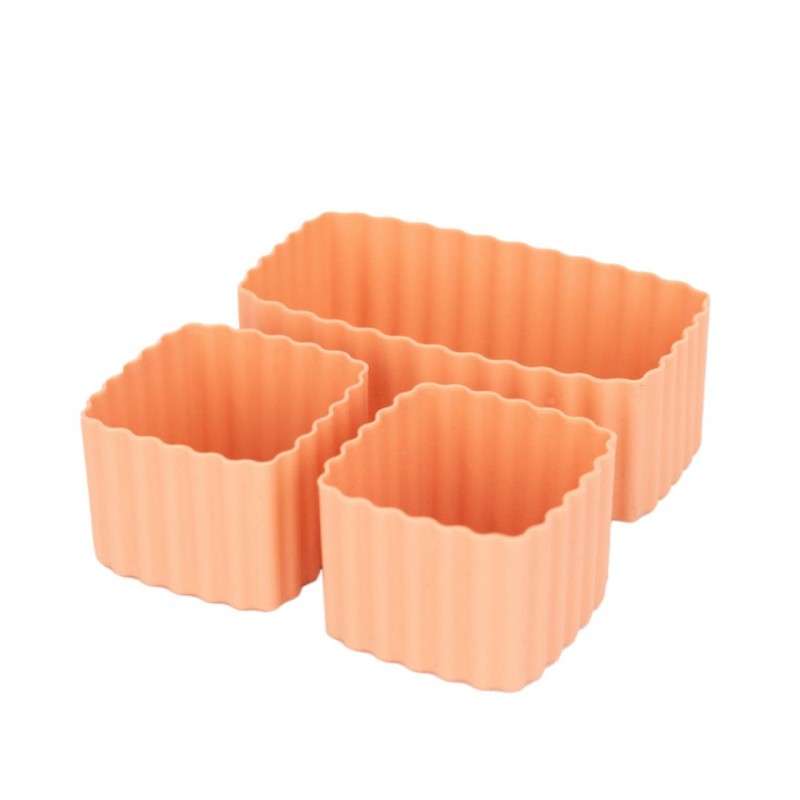 MontiiCo Mezcla de tazas de silicona Bento - 3 unidades - Dawn 