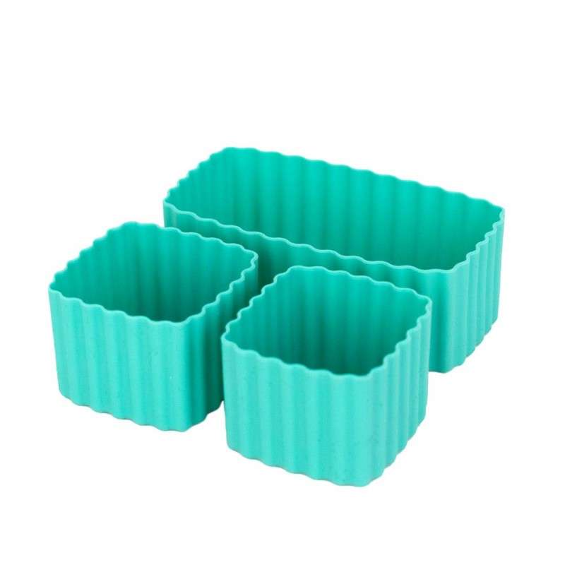 MontiiCo Copos de Silicone Mix Bento - 3 unidades - Lagoon 