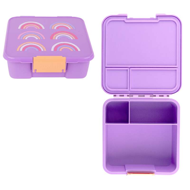 MontiiCo Bento 3 Lunch Box - Rainbow Roller 