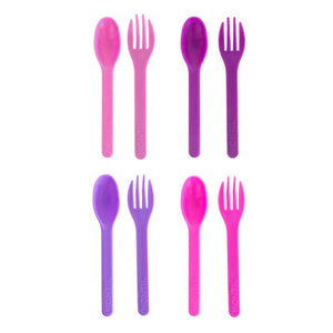 MontiiCo Out & About Príbory - 4 sady. - Blush 