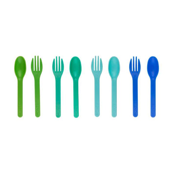 MontiiCo Out & About Cutlery - 4 sets. - Blueberry 