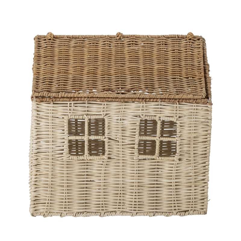 Bloomingville Casa de Bonecas Sigga com Fechadura - Rattan - Natural 