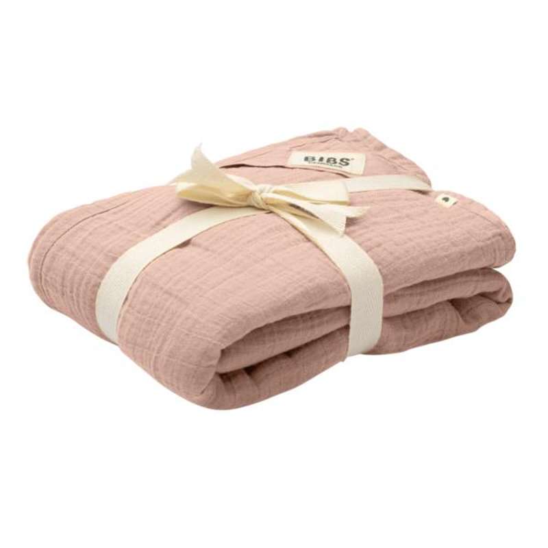 BIBS Dormir - Sábana de Muselina para Bebés - 120x120 cm. - Blush 