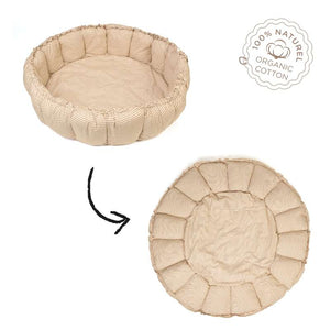 Play & Go Bloom - Baby nest / Play mat - Stripes Brown 