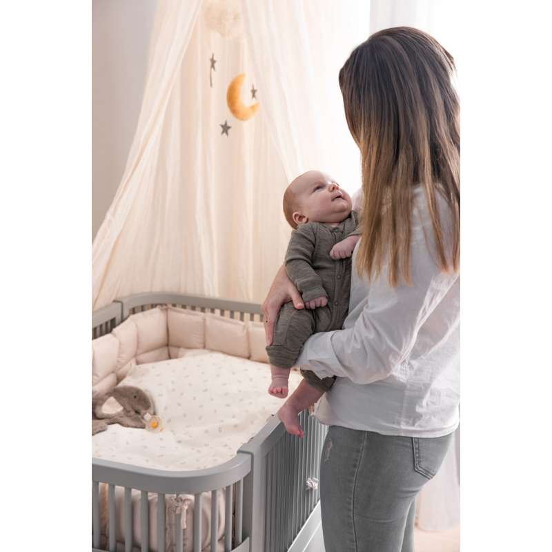 Sebra Sengen - Klassisk - Baby & Jr. - Stone Grey - Bundle 1