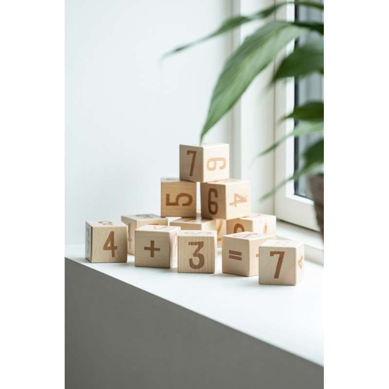 Sebra Talk blocks - 12 pcs. in Wood 