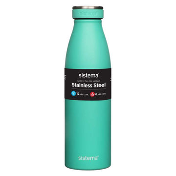 Sistema Garrafa térmica - Aço Inoxidável - 500ml - Minty Teal 