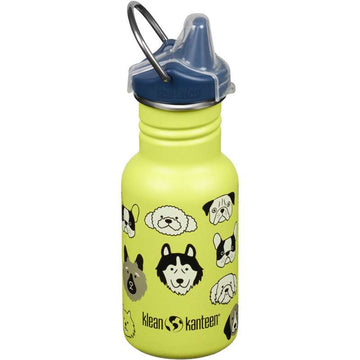 Klean Kanteen Classic Láhev na pití - Dětský SippyCap - 355ml - Psi 