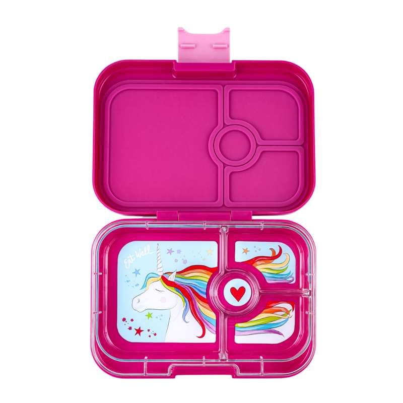 Yumbox Brotdose - Panino - 4 Fächer - Malibu Lila/Einhorn 