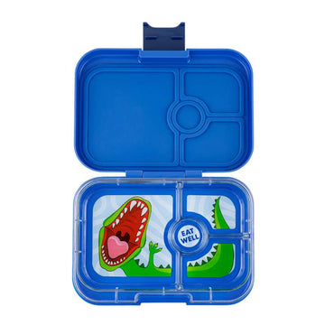 Yumbox Δοχείο φαγητού - Panino - 4 θάλαμοι - Surf Blue/Δεινόσαυρος 