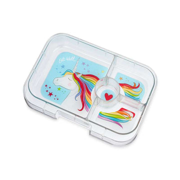 Yumbox Δίσκος σερβιρίσματος - Δίσκος Panino - 4 θήκες - Μονόκερος 