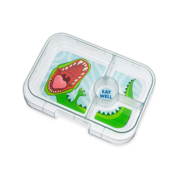 Yumbox Vassoio per panini - Vassoio a 4 scomparti - Dinosaur 