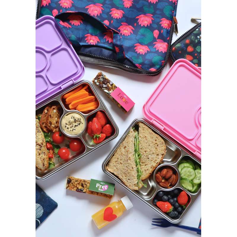 Yumbox Caixa de Almoço - Presto Aço Inoxidável - 4 compartimentos - Verde Dublin 