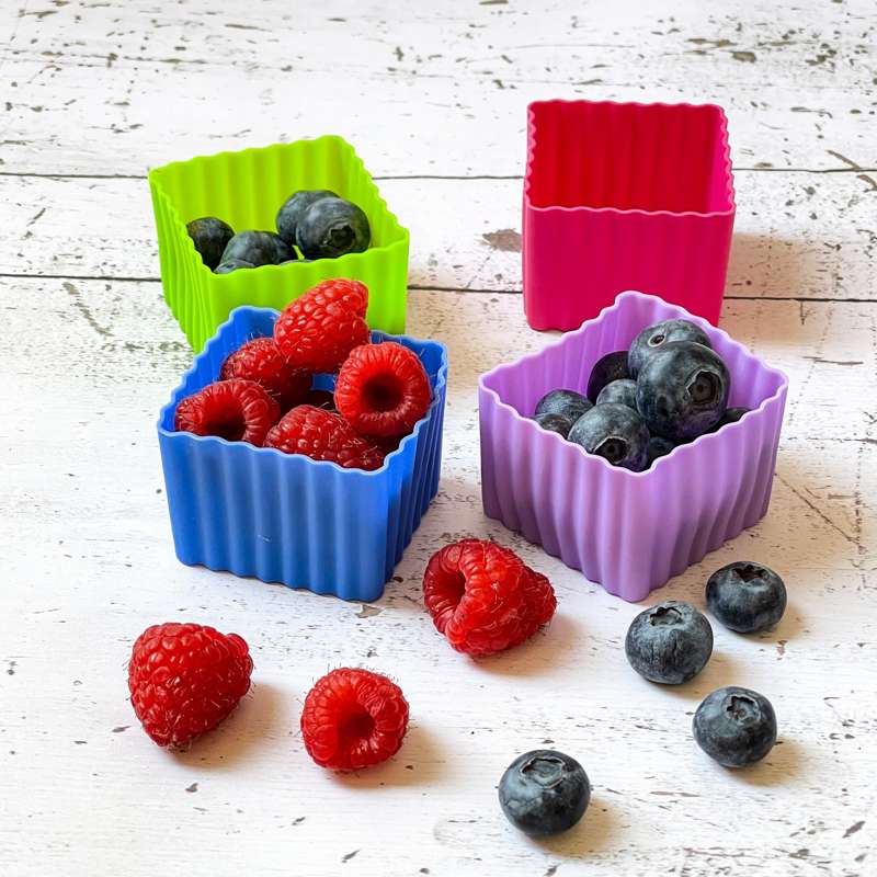 Yumbox - Formas de silicone para a lancheira - 8 unid. - Multicolorido 