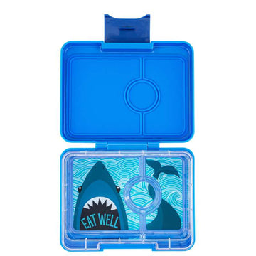 Yumbox Lunchbox - Minisnack - 3 compartments - Surf Blue/Shark 