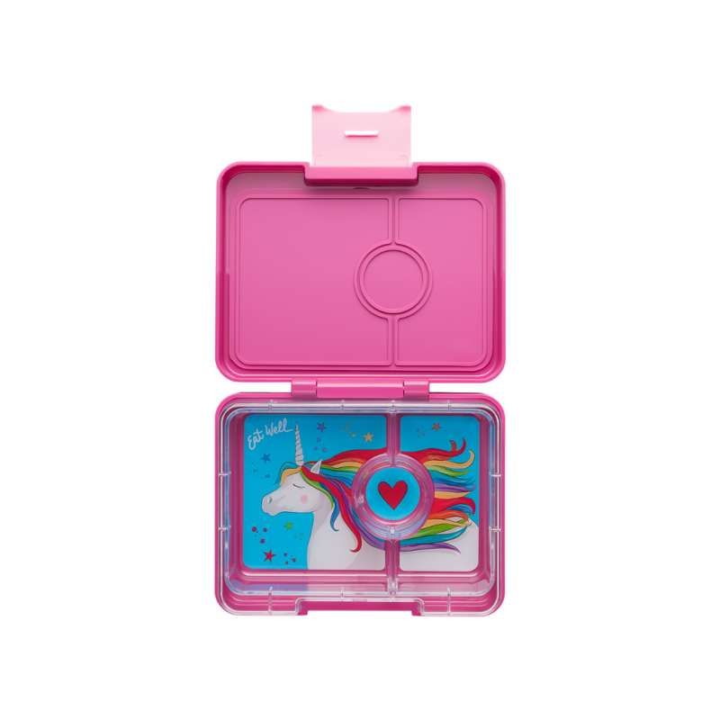 Yumbox Lunchbox - Minisnack - 3 compartments - Malibu Purple/Magical Unicorn 