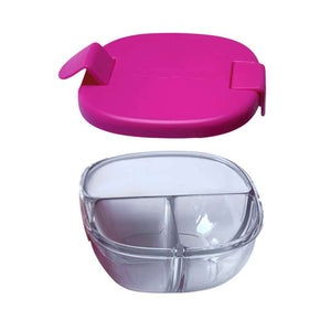 Yumbox Snacková miska - 3 priehradky - Malinová ružová 