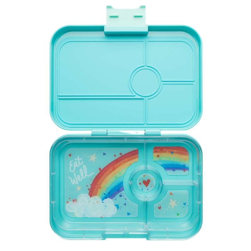 Yumbox Кутия за обяд - Тапас XL - 4 отделения - Антибс Син/Дъга 