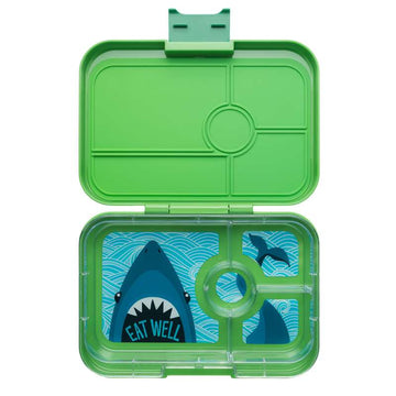 Yumbox Κουτί φαγητού - Ταπάς XL - 4 θάλαμοι - Jurassic Green/Shark 