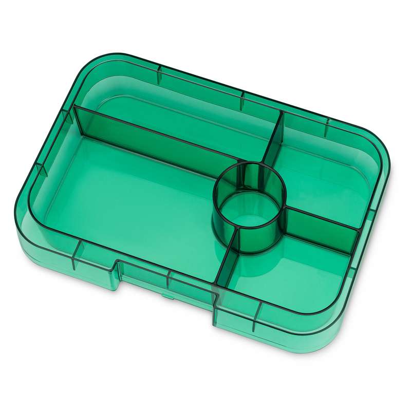 Yumbox Serving tray - Tapas Tray - 5 compartments - Clear Green 