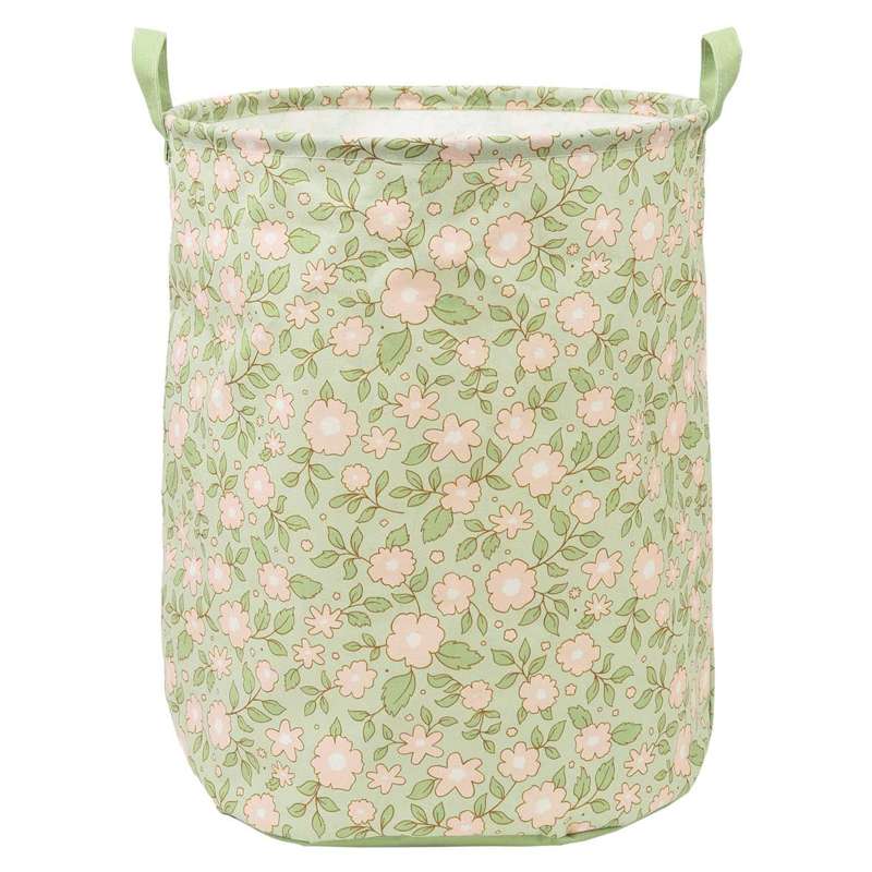 A Little Lovely Company Storage Basket - Blossoms - Sage