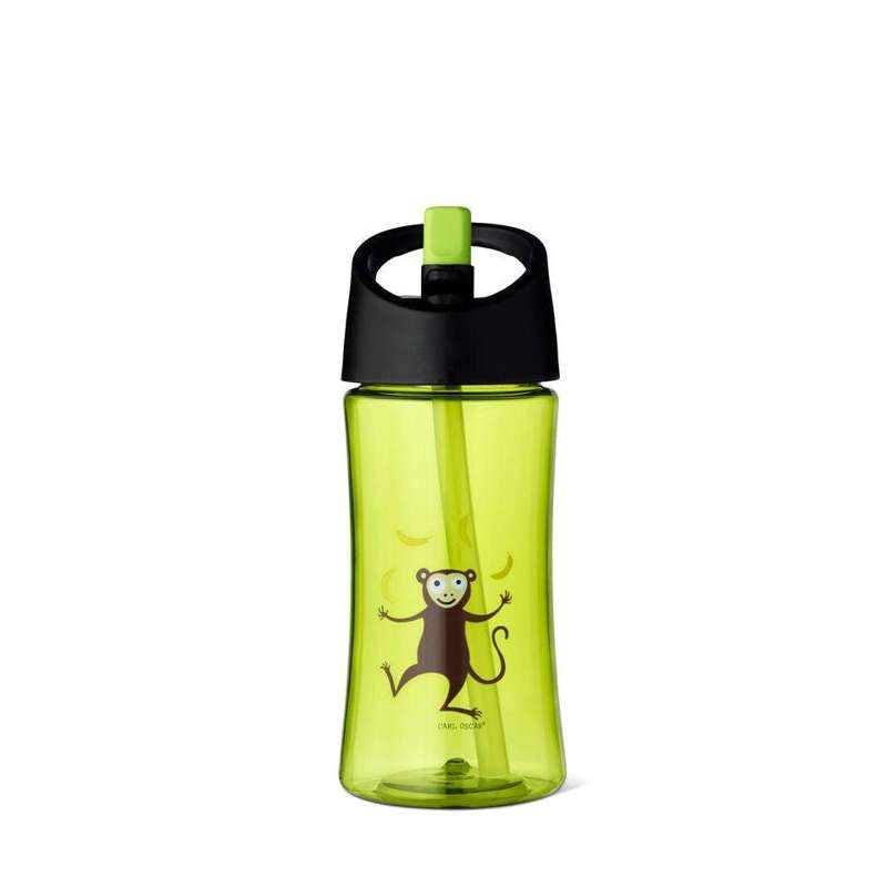 Carl Oscar Kids Water Bottle - 0.35L - Monkey (Lime)