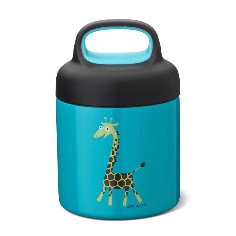 Carl Oscar LunchJar Thermos Container - 0.3L - Giraffe (Turquoise)