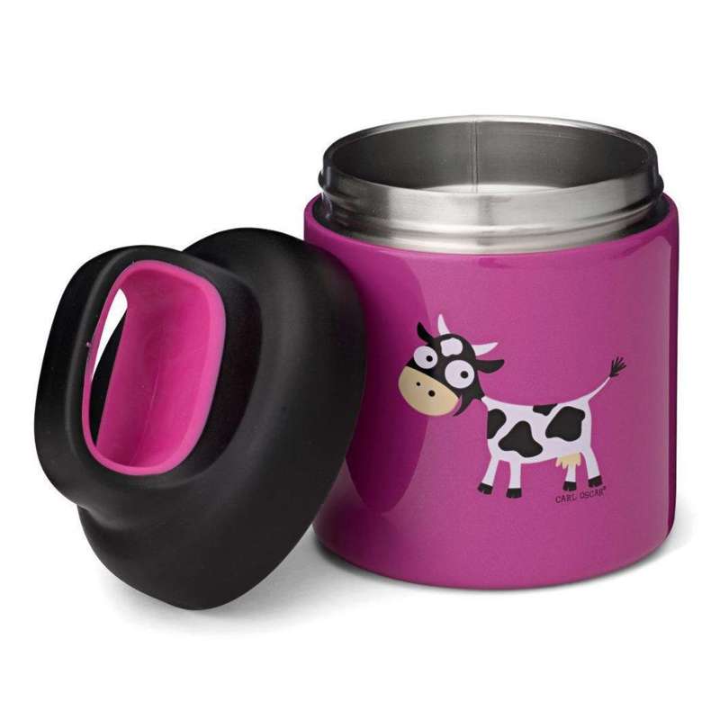 Carl Oscar LunchJar Thermos Container - 0.3L - Cow (Purple)