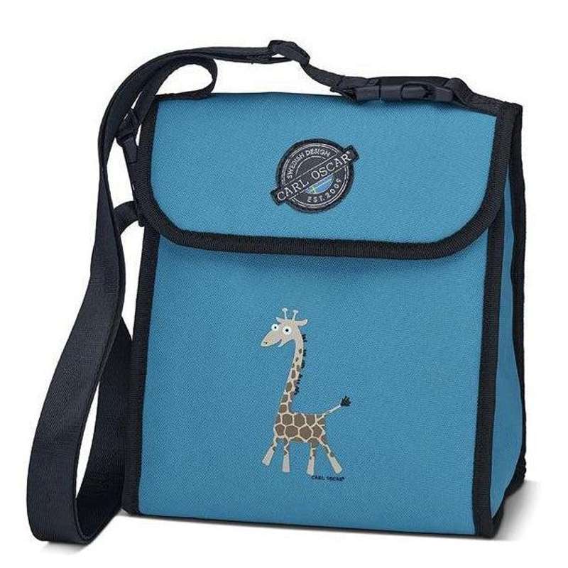 Carl Oscar Cooler Bag - Giraffe (Turquoise)