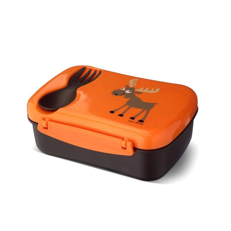 Carl Oscar Lunchbox with Cooling Element - Moose (Orange)