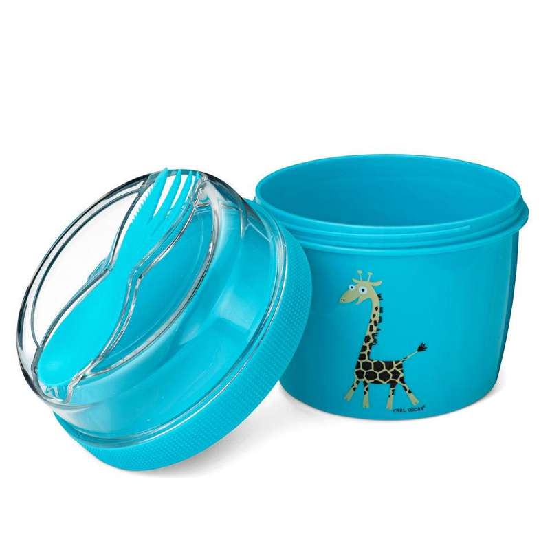 Carl Oscar N'ice Cup Kids with cooling element - Giraffe (Turquoise)