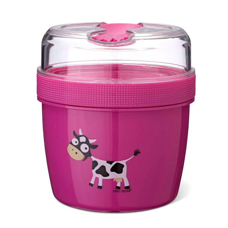 Carl Oscar N'ice Cup Kids with cooling element - Cow (Purple)
