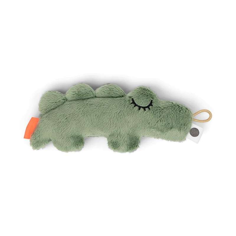 Done by Deer Tiny sensory rattle Croco Green