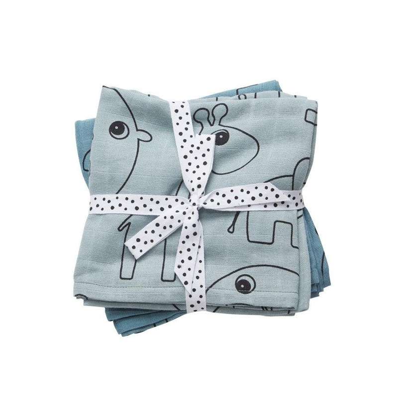 Done by Deer Swaddle 2-pack Contour - Blue