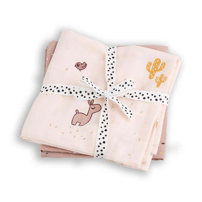 Done by Deer Baby Swaddle 2 pcs. GOTS - Lalee Powder
